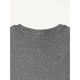 Women's Western Cowboy Graphic Long Sleeve Top - Vintage HOWDY Print with Hat & Bandana Design, Soft Grey All-Season Casual Shirt, Machine Washable Round Neck Women's Clothing, Seasonal Fashion, Comfortable Fit