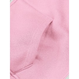 New Disney Tinker Bell Fairy Print Double-Sided Design, Women's Hooded Sweatshirt with Zipper and Drawstring, Long Sleeve Round Neck Pullover Hoodie - Stylish Casual Versatile Long Sleeve Hoodie with Dual Pockets