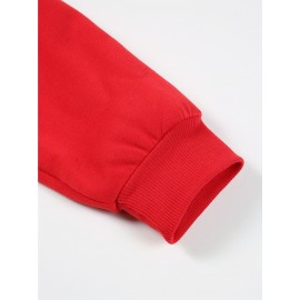 Women'S 2pcs Set, Women'S Casual Bow Print Design Crew Neck Sweatshirt and Leggings, Fall/ Winter