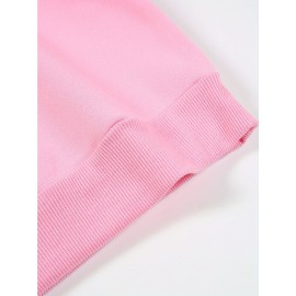 Women'S 2pcs Set, Women'S Casual Bow Print Design Crew Neck Sweatshirt and Leggings, Fall/ Winter