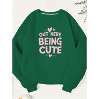 Teediy Out Here Being Cute Women'S Sweatshirt